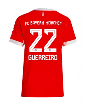 Billige Fotballdrakt Bayern Munich Raphael Guerreiro #22 Replika Hjemmedrakt Dame 2025-26 Kortermet Billige Fotballdrakt Bayern Munich Raphael Guerreiro #22 Replika Hjemmedrakt Dame 2025-26 Kortermet